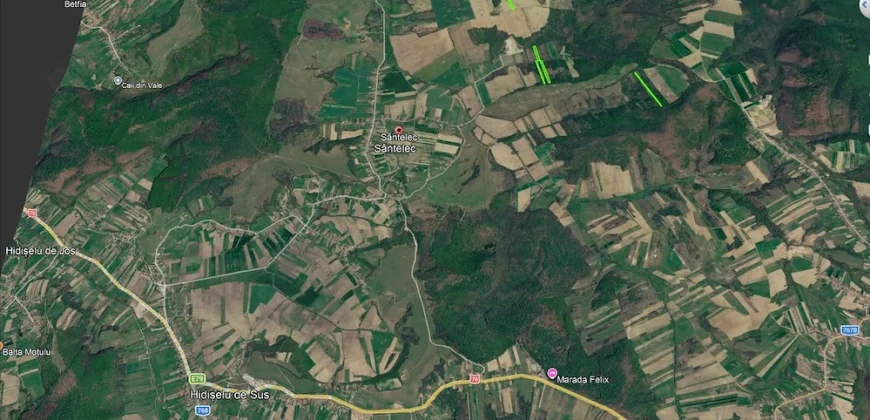 Vindem teren intravilan 4684 mp Sintelec, comuna Hidișelu de jos, Bihor