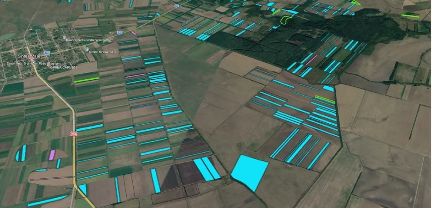 Vindem teren agricol de vanzare 340 Hectare in Arad